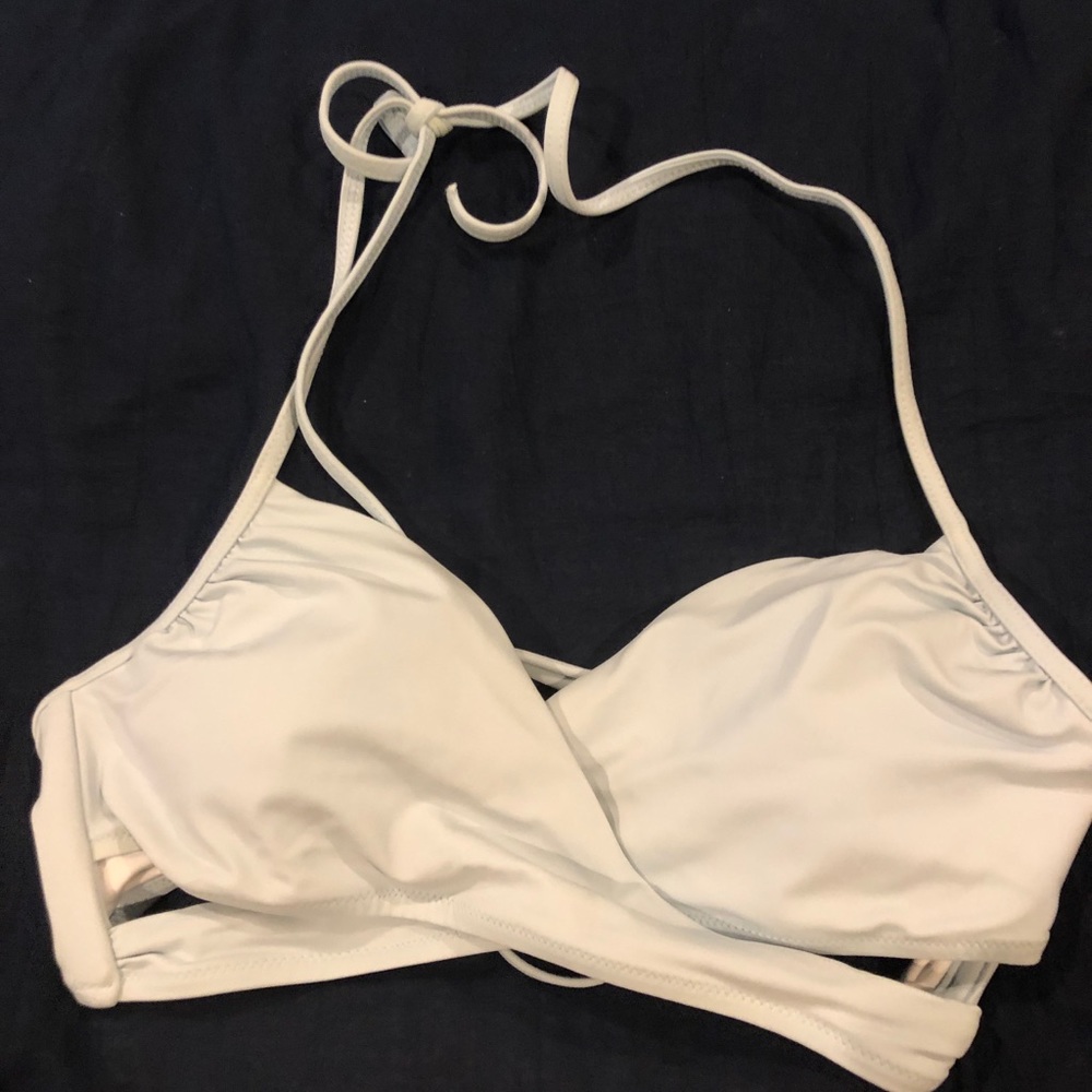 PINK VS light blue bikini top